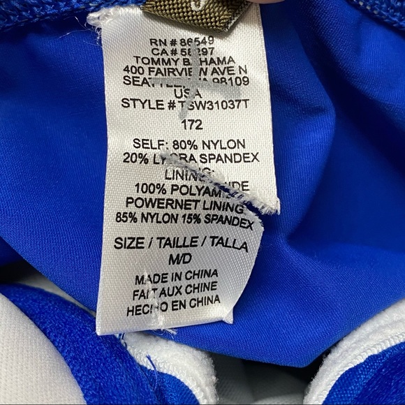 Tommy Bahama Halter Style Tie Back Tankini Top - Picture 5 of 6